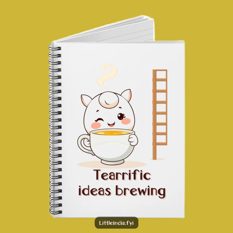 Funny Tea Journal: Smiling Character Notebook - Cozy & Hilarious Stationery