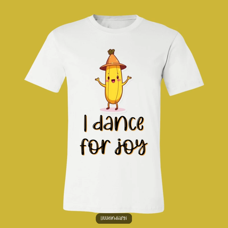 Funny Banana Jig T-Shirt: Comical Banana in Conical Hat Dancing - Awesome Funny Gift!