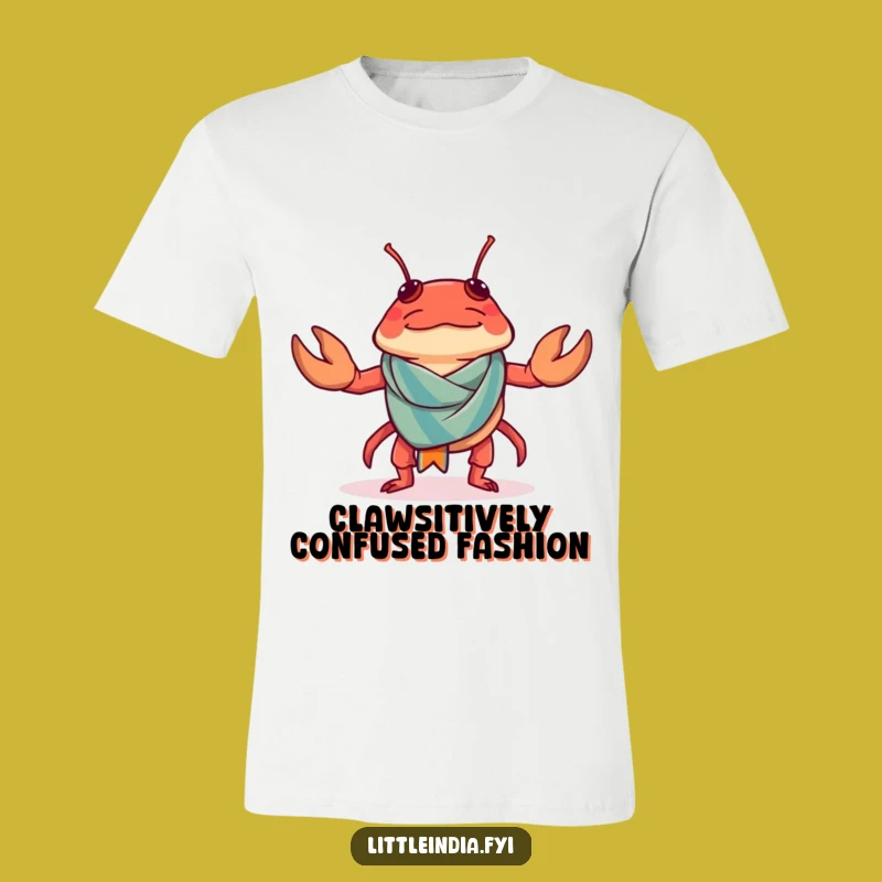 Funny Chilli Crab Sarong T-Shirt: Beach Blunder, Perfect Funny Gift for Coastal Fun!