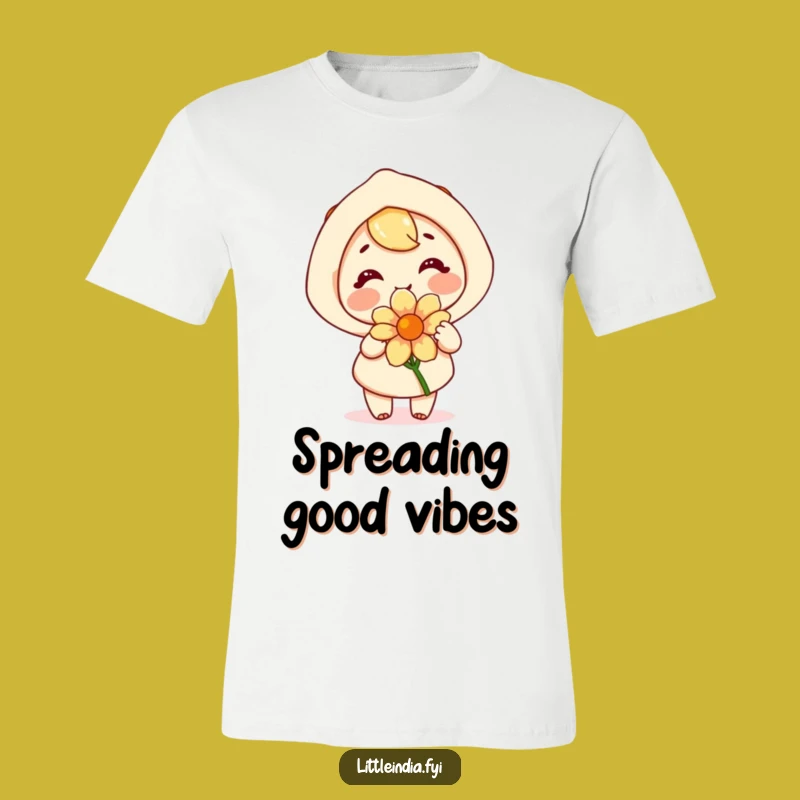 Funny Happy Flower Giver Tee - Spread Joy with Humor
