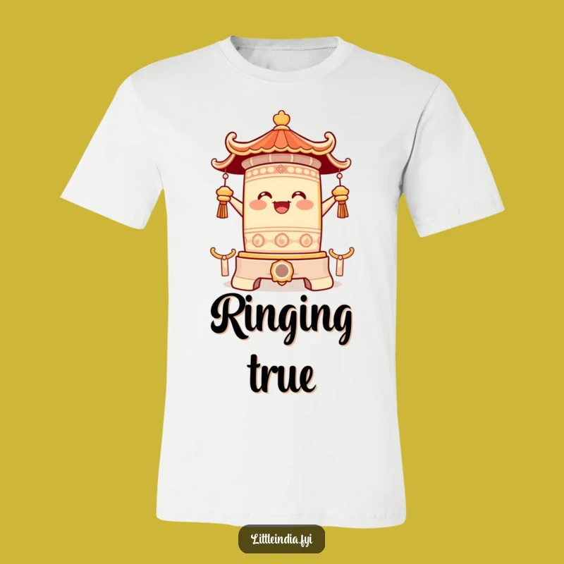 Funny Ringing Temple Bell T-Shirt: Wear Your Joyful Spirit Loudly