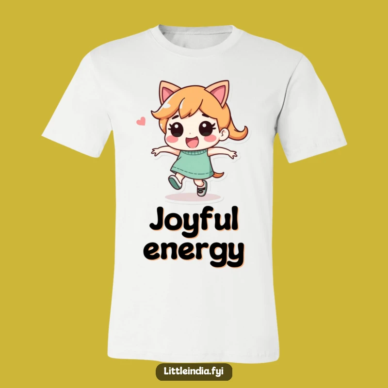 Funny Skip T-Shirt: Playful Character's Joyful Energy Tee, Perfect Funny Gift