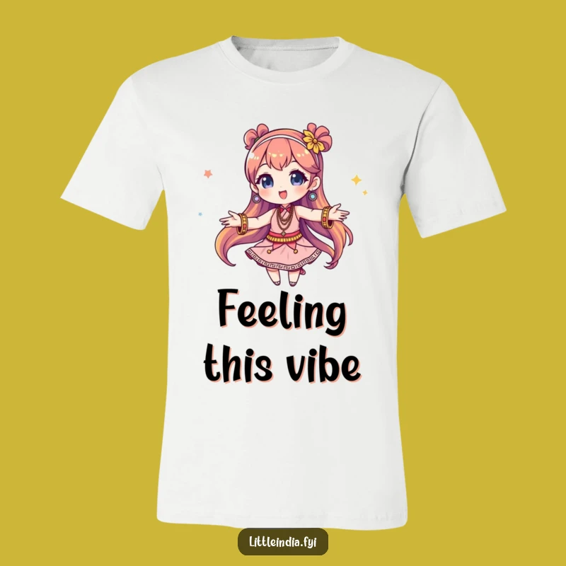 Funny Vibrant Bangles Twirling Character T-Shirt: A Playful Gift for Her