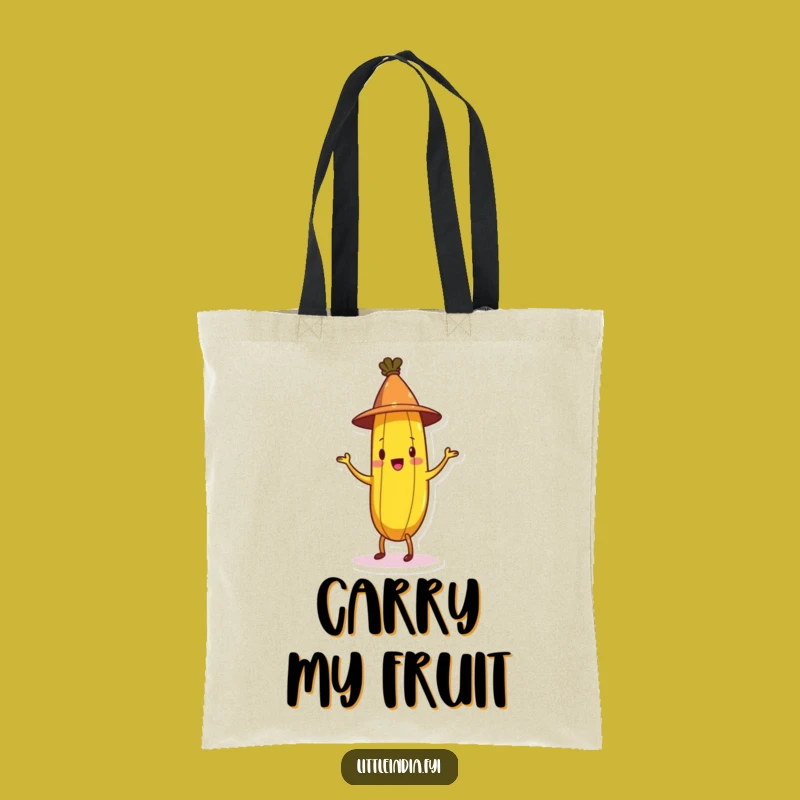 Funny Banana Jig Tote Bag: Stylish Conical Hat Banana Carryall - Chic Funny Gift!
