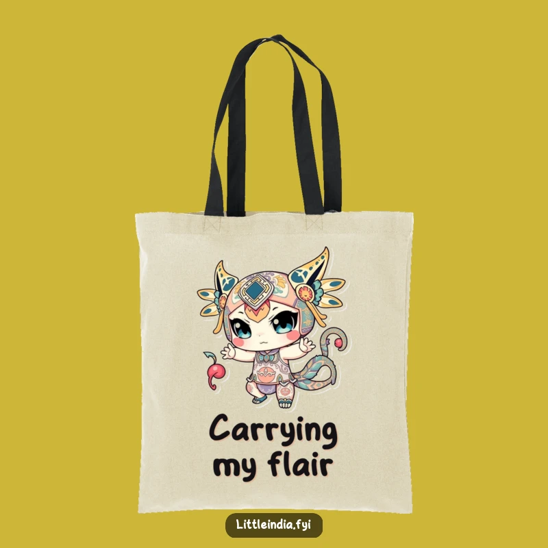 Patterned Character Tote Bag - Dynamic Design, Fashionable & Funny Carryall
