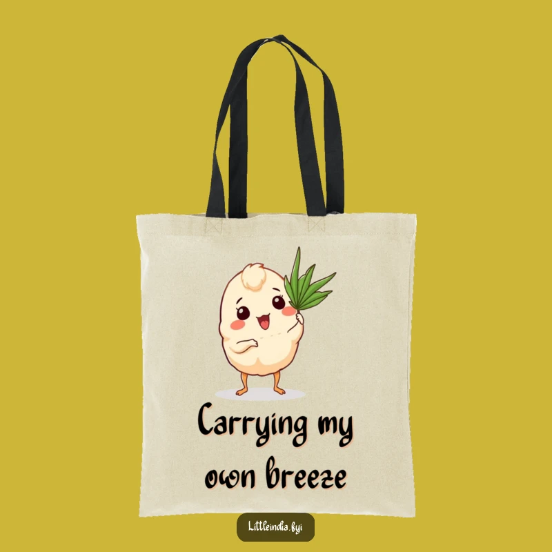 Funny Curry Puff Tote Bag: Snack Explorer, Perfect Funny Gift for Errands!