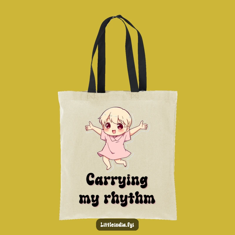 Funny Dancing Character Tote Bag - Expressive Style, Practical Humorous Carryall Gift