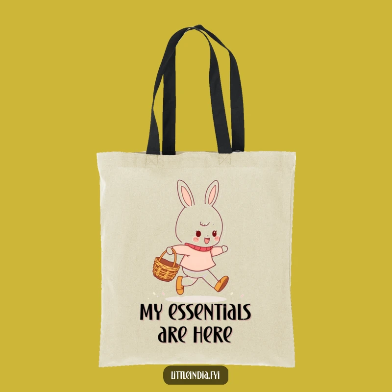 Funny Cheerful Character Skipping Tote Bag: Carry Happiness Everywhere!