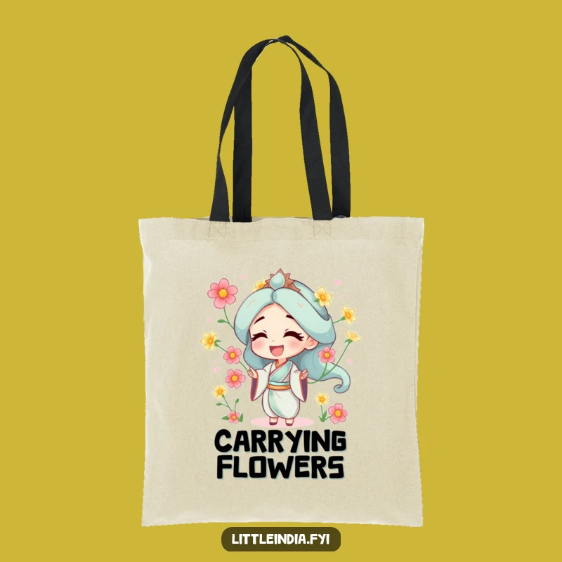 Funny Juggling Flowers Tote Bag: Carry Your Happiness With This Funny Gift