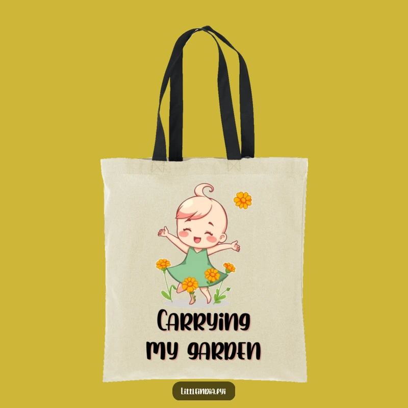 Funny Marigold Dance Tote Bag: Carry happiness and a blooming gift in style