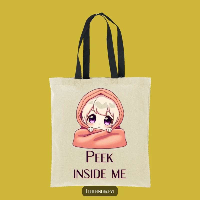 Funny Peek Tote Bag: Carry Your Intrigue, Perfect Funny Gift!