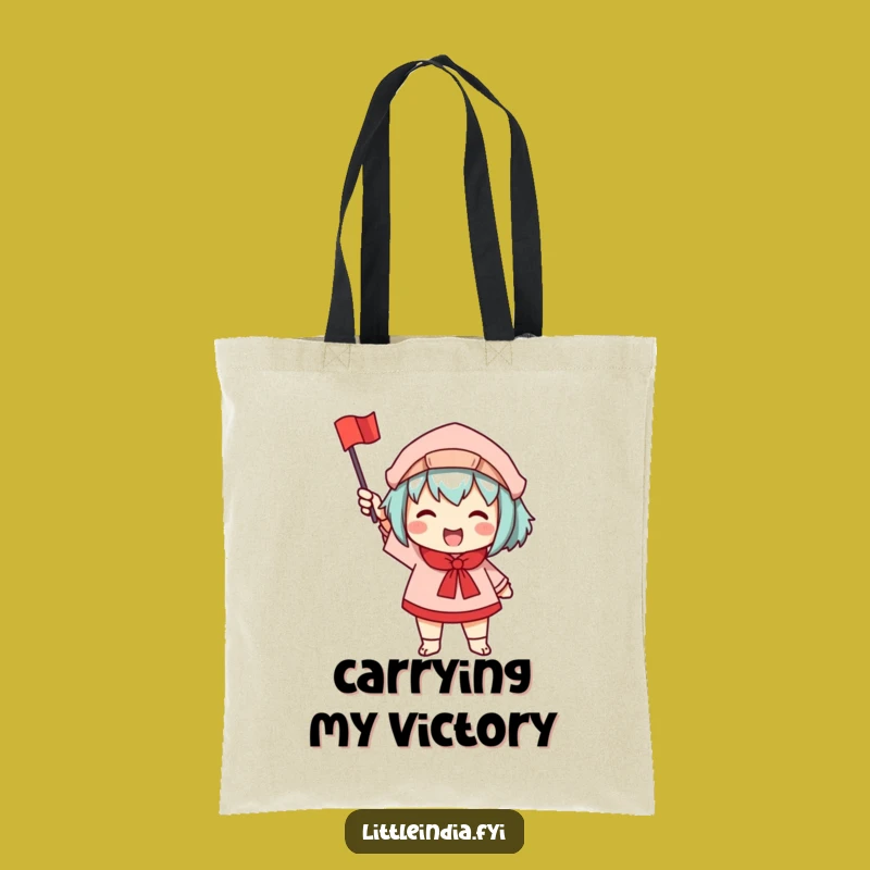 Funny Waving Flag Tote Bag: Carry Your Joy Everywhere!