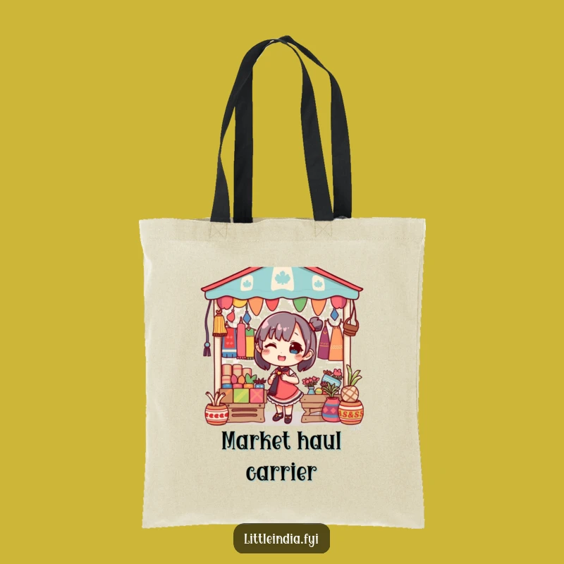 Funny Market Decorating Character Tote Bag, Carry Your Style